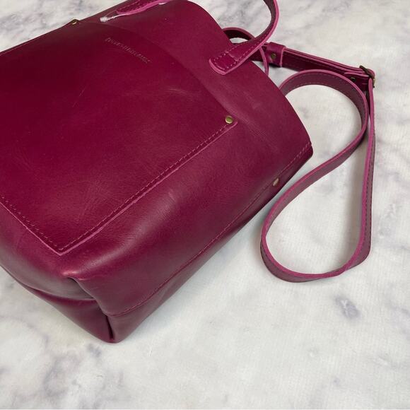 Portland Leather Goods Boysenberry Medium Crossbody Tote Bag - Picture 4 of 10